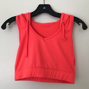 Cropped workout top
